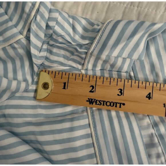 Ettitude Pajama Boxer Short Womens Sz L Organic Bamboo Lyocell Sleepwear Striped - Picture 6 of 6